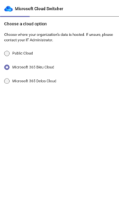 ​Microsoft Cloud Switcher 1.0.0 (9)