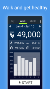 Pedometer - Step Counter 5.61 (120-480dpi) (Android 12L+) Pedometer - Step Counter 5.61 (120-480dpi) (Android 12L+)
