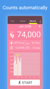 Pedometer - Step Counter 5.61 (120-480dpi) (Android 12L+) Pedometer - Step Counter 5.61 (120-480dpi) (Android 12L+)