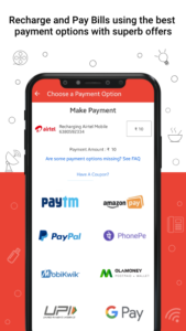 Recharge Plans, DTH, Cashback 6.4.1