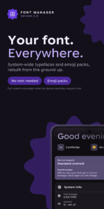 Font Manager 2.0.0 (arm64-v8a + arm-v7a) (480dpi) (Android 9.0+) Font Manager 2.0.0 (arm64-v8a + arm-v7a) (480dpi) (Android 9.0+)