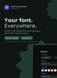 Font Manager 2.0.0 (arm64-v8a + arm-v7a) (480dpi) (Android 9.0+) Font Manager 2.0.0 (arm64-v8a + arm-v7a) (480dpi) (Android 9.0+)