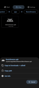 aShell - an ADB shell (f-droid version) v0.28