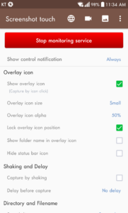 Screenshot touch 2.7.8