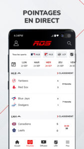 RDS: LNH, NBA, CFL, MLB & plus 5.3.6 RDS: LNH, NBA, CFL, MLB & plus 5.3.6