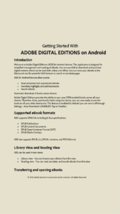 Adobe Digital Editions 1.1 Adobe Digital Editions 1.1