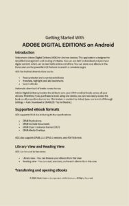 Adobe Digital Editions 1.1 Adobe Digital Editions 1.1