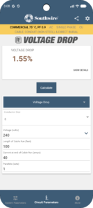 Southwire Voltage Drop 3.2.5