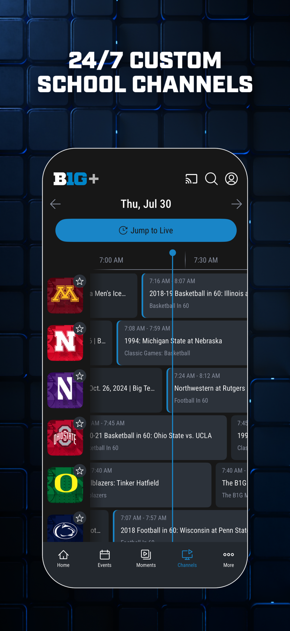B1G+: Watch College Sports 12.0.3.40 APK Download by Big Ten Network ...