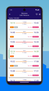 KOLEO - PKP (Polish Railways) timetable 10.8.7