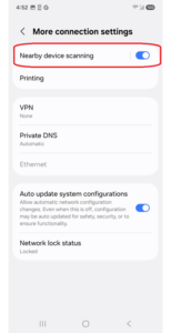 Samsung Nearby device scanning agent 11.0.00.21