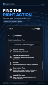 Shortcutter 2: Quick Settings 9.1.11 (Android 10+) Shortcutter 2: Quick Settings 9.1.11 (Android 10+)