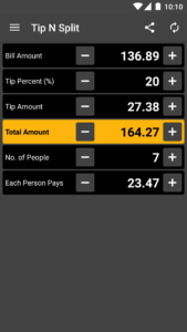 Tip N Split Tip Calculator 2.0.3 Tip N Split Tip Calculator 2.0.3