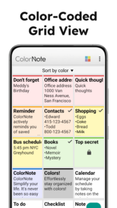 ColorNote Notepad Notes 3.11.15 (Android 2.2+)