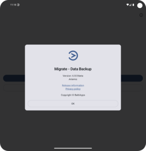Migrate - Data Backup mercury (v3.0) [alpha3.1] (Early Access) (noarch) (nodpi) (Android 5.0+)